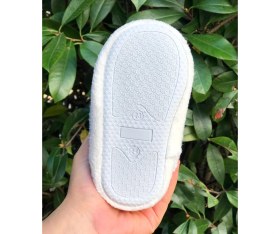 Resim Çocuk Panduf , Cırt Cırtlı Kaydırmaz Taban Anaokulu Kreş ve Ev Ayakkabısı 