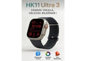 Resim 2025 HK11 Ultra 3 2.02” Amoled Ekran Nfc & Bluetooth Destekli Aı Robot Özellikli 4gb Hafıza 