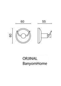 Resim Çelik Banyo Paslanmaz Pirinç Mat Siyah Bella Bornzoluk Askılık Sarı 