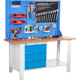 Resim Star Çelik Atölye Çalışma Tezgahı (1600 x 720 x 830-930/1844 mm) 