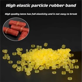 Resim 500/1000/1500/2000 adet Balıkçılık El Bağlama Taneli Kauçuk Bandı Büyük Balık Hering Kalınlaştırılmış Süper Sıkı Yüksek Esneklikli Küçük Aksesuarlar 3*5mm 