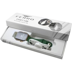 Resim Ferro Yeşil Renk Silikon Kordonlu Akıllı Saat TH-FSW1108-CY 