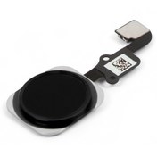Resim iPhone Uyumlu 6 / 6 Plus Home Tuş Bordu Film Orta Tuş - Siyah 