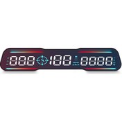 Resim Yaleker Evrensel Hud Gps Hız Göstergesi: Led Ekran, Yorgunluk Uyarısı, Aşırı Hız Alarmı İle Tüm Araçlar İçin 