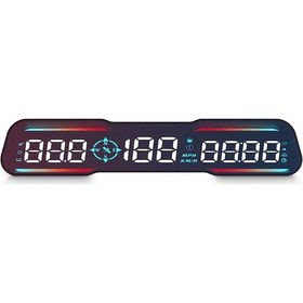 Resim Yaleker Evrensel Hud Gps Hız Göstergesi: Led Ekran, Yorgunluk Uyarısı, Aşırı Hız Alarmı İle Tüm Araçlar İçin 