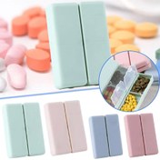 Resim Taşınabilir Manyetik Tablet Organizatörü: 7 Bölmesi Olan 7 Günlük Tablet Ayırıcı, Günlük İlaç Yönetimi ve Seyahat İçin Mükemmel 