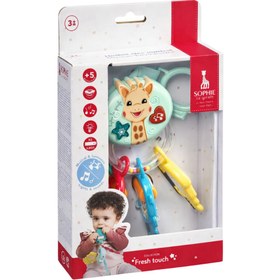 Resim Sophie La Girafe Sesli ve Işıklı Anahtar Çıngırak 