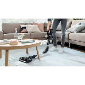 Resim Yeni Seri Çift Bataryalı Bosch Premium Şarzlı Dik Süpürge 80 Dk Ya Kadar Çalışma Süresi 