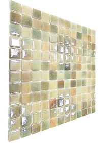 Resim MozaiKristaL Tüm Yüzeyler için 25x25mm. Adaçayı Şampanya 31.5X31.5cm. Fileli Cam Mozaik (1m2 fiyatı) 