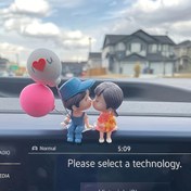 Resim Sevimli Karikatür Çiftler Eylem Figürleri Balon Süsü, Erkekler Kızlar Hediyeler için Otomatik İç Dashboard Aksesuarları 