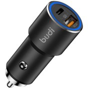 Resim Budi 38W PD&QC 2 Ports Halkalı Alüminyum Araç Şarj Cihazı 