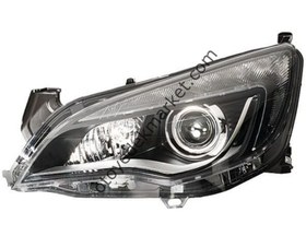 Resim Opel Astra J (2010-2015) Mercekli Ledli Sol Far (Hella) 