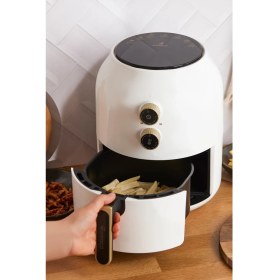 Resim Yağsız Fritöz, Beyaz, 3.5 L, Tekli, Sağlıklı ve Pratik Pişirme Aracı 