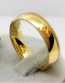 Resim Imitasyon Altın Alyans Altın Kaplama Çok Renkli 