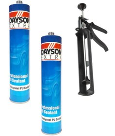 Resim Dayson Gri Extra Güçlü Su Geçirmez Gri 2 Adet Ve Silikon Tabancası 