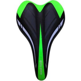 Resim Mtb Bisiklet Selesi Koltuk Çift Renkli Kırmızı 