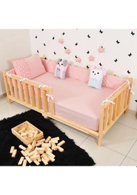 Resim Markaawm Markaawm Montessori Yatak Çocuk Doğal Çam 90X190 Karyola Nil 