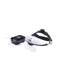 Resim Mg-81001H Işıklı Kafa Büyüteci Tamirci Büyüteci 5 Lensli 