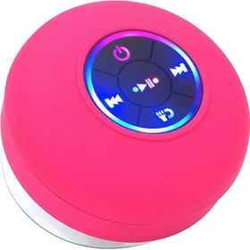 Resim Folinda Banyo Için Led Işıklı Ipx4 Su Geçirmez Bluetooth Hoparlör, 3w Ses, Kolaysaç, Tf Kart Desteği, Pembe Mor 
