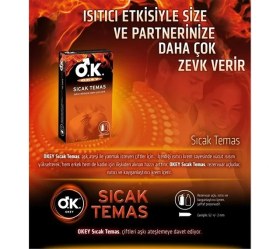 Resim Okey Prezervatif Sıcak Temas 3'lü (30 Adet) 