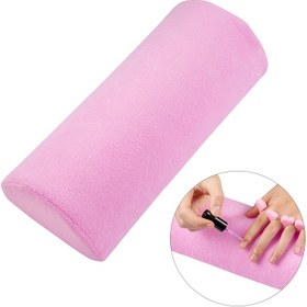 Resim Pembe Peluş Tırnak Kol Dayama Yastığı - Manikür & Pedikür için Çıkarılabilir Masa Matı ile Yumuşak, Rahat El Yastığı | Kokuşmaz Salon Aracı 