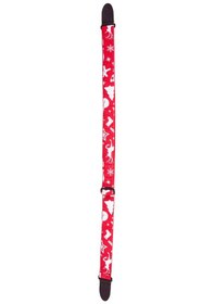 Resim Wagon Straps Yılbaşı Temalı Gitar Askısı - Kırmızı/beyaz 