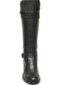 Resim Mammamia D25kc-2335 Kalin Topuklu Günlük Siyah Kadın Çizme Siyah 