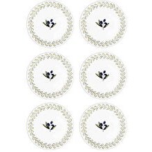 Resim Olivos Pasta Tabağı 6lı Set 19 Cm Ovs0002 