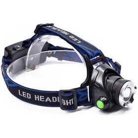 Resim Ps-xq-19 T6 Orjinal 800 Lümen Profesyonel T6 Şarjlı Zoomlu Kafa Lambası - 9012145092391ynt Çok Renkli 