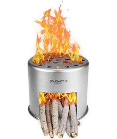 Resim Fortunelane Titanyum Kamp Ocağı - Hızlı Ateşleme, Dayanıklı Ve Verimli İçin Doğa Yürüyüşleri İçin Gümüş Gümüş 