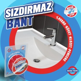 Resim Boss Taoe Güçlü 3M Yapışkanlı Küvet Lavabo Duşakabin Su Sızdırmaz Kenar Bandı En:22mm Boy:3,35mt PVC 
