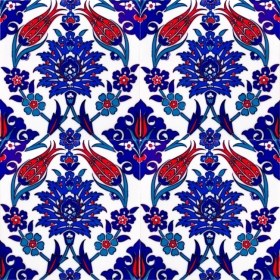 Resim Kütahya Çini Yapı Tasarım AC04 20X20 cm 4 Adet Çini Karo 