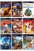 Resim Tigdes Playstatıon 2 - Dısney Çocuk Oyunları 9 Oyunluk Set - Sadece Çipli Cihazlar Için! 