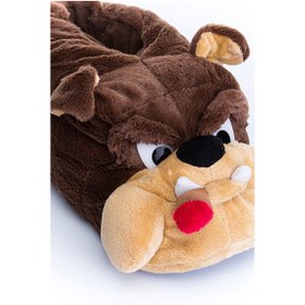 Resim Twigy Bulldog Kadın,Garson Boy Hayvanlı Panduf Kahverengi 36/41 AA0614 