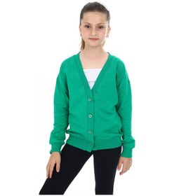 Resim Toontoy Kız Çocuk Okul Hırka Çimen Yeşili 