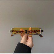 Resim Eacdweq Vintage Moda Çerçevesiz Dikdörtgen Güneş Gözlüğü Uv400 Degrade Yaz Seyahatyellowwhıte51 Beyaz 