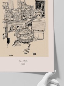 Resim Egon Schiele Packing Room Sketch - Art Print - Matt Studio / 30x40 cm 
