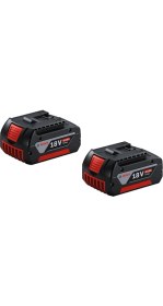 Resim Bosch Gba M-C 18 V 4 Ah Li-Ion Yedek Akü Ikili 