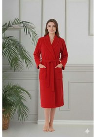 Resim Özdilek Colourist Aile Bornoz Seti Siyah-kırmızı Renkli 