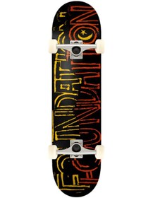 Resim Foundation 8.5 Distress Complete Profesyonel Kaykay Siyah 