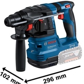 Resim Bosch Professional Akülü Kombo Kit 3X18V 4.0AH GSR 18V-45 GWS 18V-8 GBH 18V-22 9 Parça Mavi 