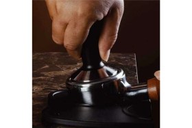Resim Feyza Design 58 mm Siyah Metal Espresso Kahve Sıkıştırıcı Tamper 