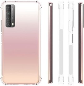 Resim GPACK Huawei P Smart 2021 ile uyumlu Kılıf AntiShock Ultra Koruma Sert Silikon, Şeffaf 