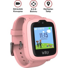 Resim Wiky Watch 4 Plus Pembe Akıllı Çocuk Saati 