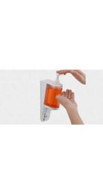 Resim 300 ml Beyaz Çok Amaçlı Sıvı Sabun ve Dezenfektan Dispenseri 