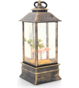 Resim Flamingo Kar Küresi Işıklı 