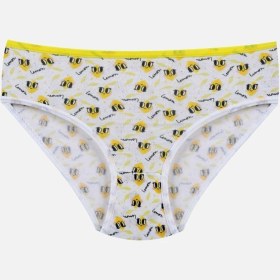 Resim Koza İç Giyim Kız Çocuk 3'lü Penguen Desenli Slip 1050 Sarı 
