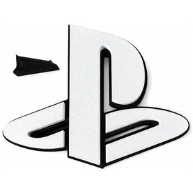 Resim Ps5 Logo Masaüstü Dekor Oyun Odası Aksesuarı Playstation Stil Dekoratif Obje Dayanıklı Tasarım 