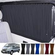 Resim Oto Pandami Opel Vivaro A 2001-2014 Uyumlu Füme Raylı Oto Perde Takımı 