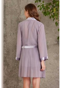 Resim Pierre Cardin Dantelli Kadife Tulum Sabahlık Takım 4800 Royal 001 